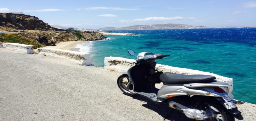 Cozumel beach motorcycle
